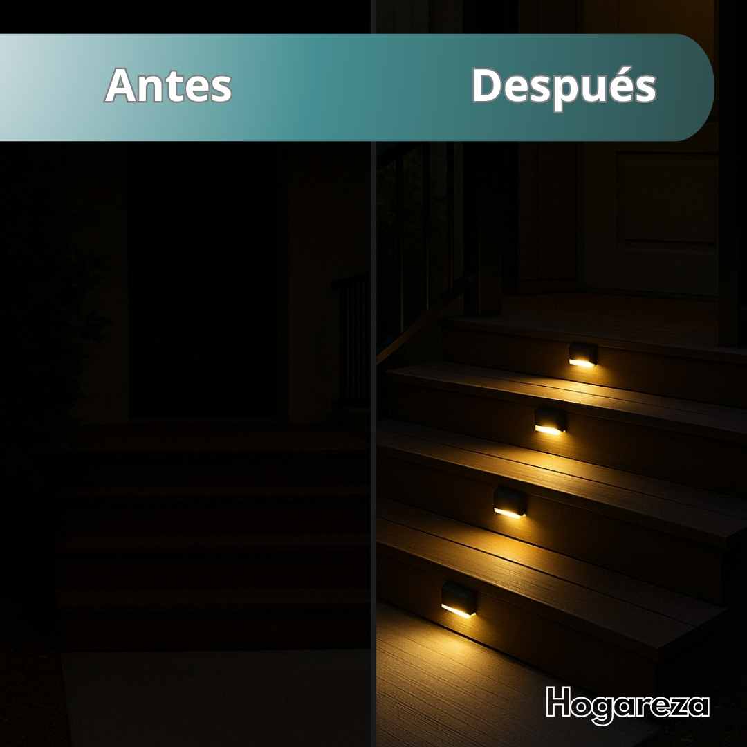 Kit x4 Luces LED Automaticas Solares