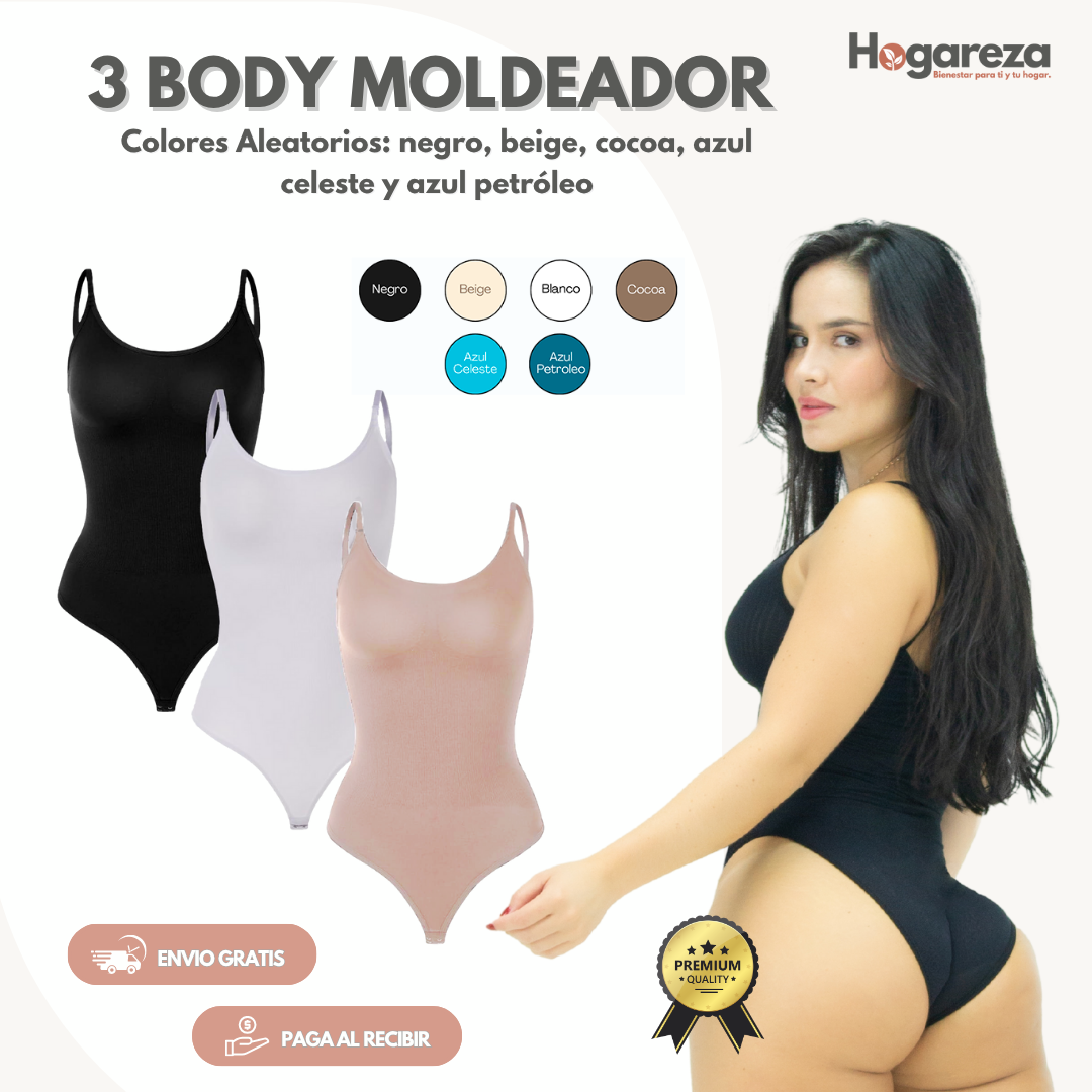 Combo 3 Body Moldeador+ Short Levanta Gluteos.