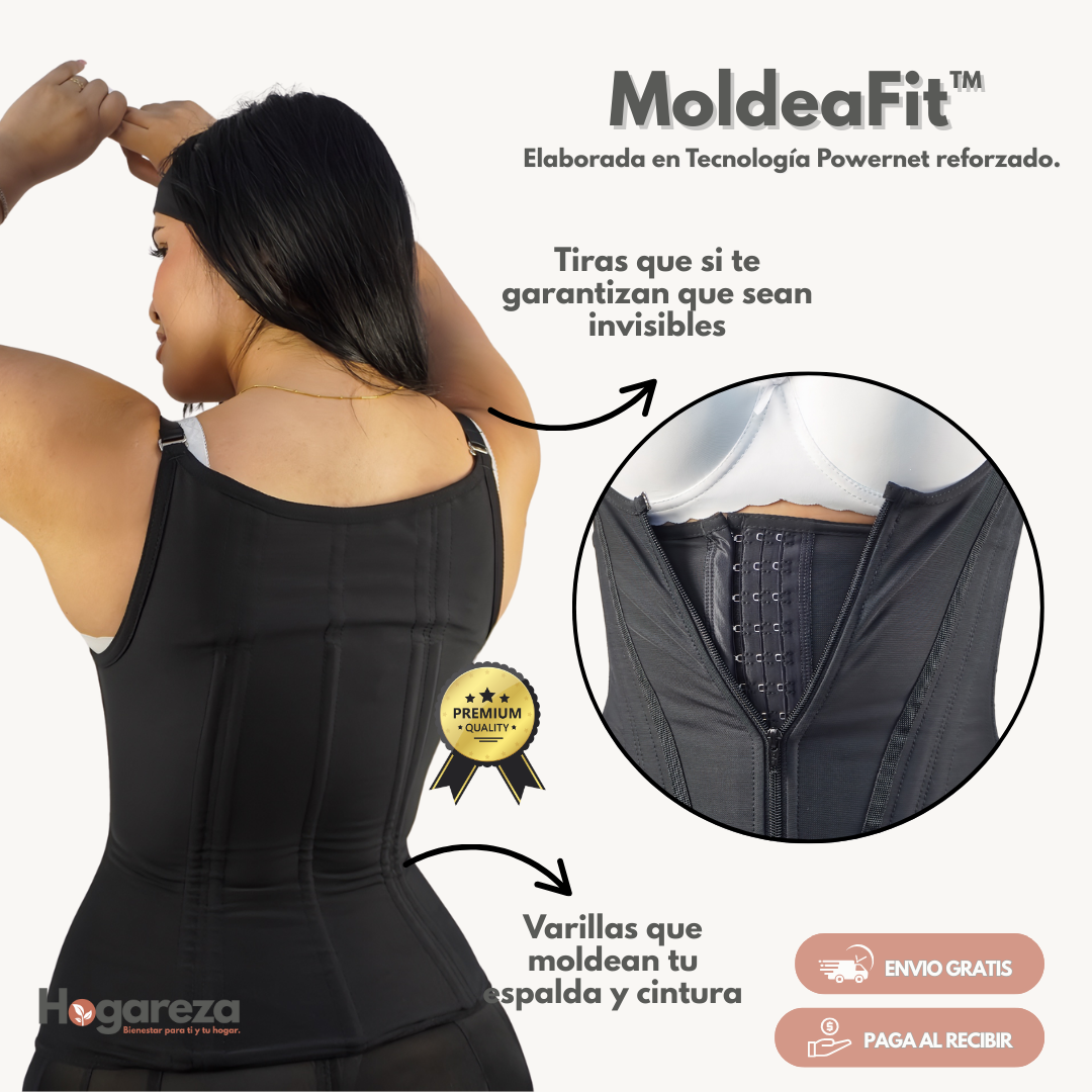 MoldeaFit™ | Chaleco Powernet 13 Varillas + Gel Tonificante GRATIS